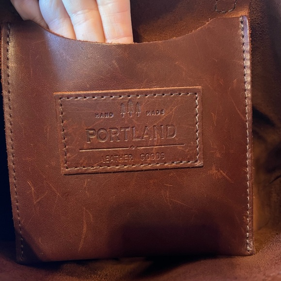 Portland Leather Goods Medium Crossbody Tote - Picture 7 of 14